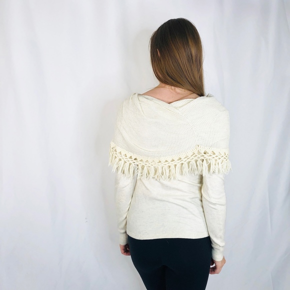 Anthropologie Angel of the North Cream Sweater 039 - Picture 3 of 5